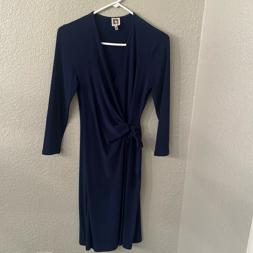 Anne Klein Navy Dress - worn once! Size XS